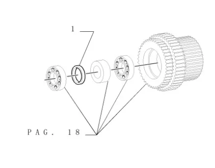 5167115 - Шайба 10,18мм толщ. вала муфт скор. КПП TMT7/MXMPm, T6090
