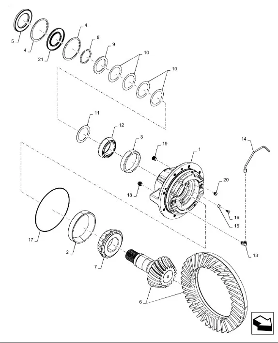191713A1 - Кольцо хвостовика моста TJT9./St.